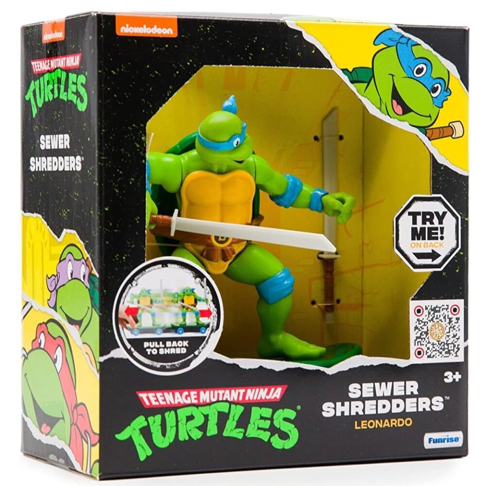 3/$77❤️Nickelodeon Teenage Mutant Ninja Turtles Sewer Shredders Leonardo Figure